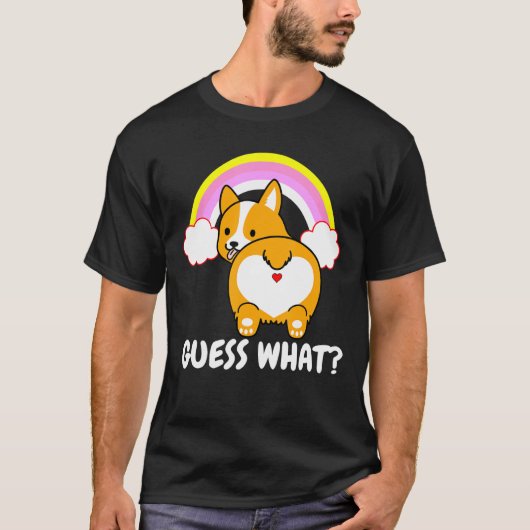 T-shirt Devinez Ce Corgi Butt Chien Maman Cute Corgi (Devant)