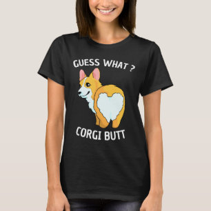 T-shirt Devinez Ce Corgi Butt Funny Corgi Buttes Pour Chie