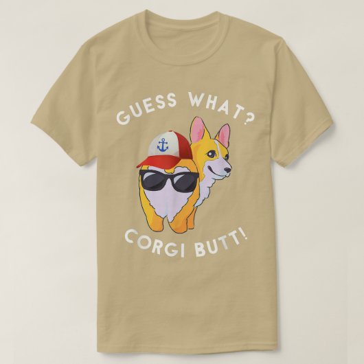 T-shirt Devinez Ce Corgi Butt Funny Dog Lover (Design devant)