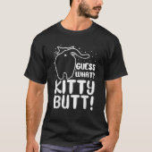 T-shirt devinez ce kitty butt drôle amoureux des chats kit (Devant)