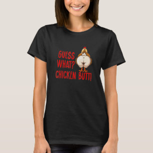 T-shirt Devinez ce poulet Butt animal mème mignonne & Chic