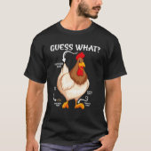 T-shirt Devinez ce poulet Butt Farm Maman Sarcastique poul (Devant)