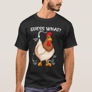 T-shirt Devinez ce poulet Butt Farm Maman Sarcastique poul