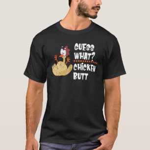 T-shirt Devinez ce poulet Butt ferme animal poussin plaisa