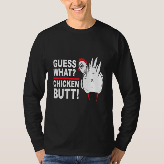 T-shirt Devinez ce poulet mais dire Humour (Devant)