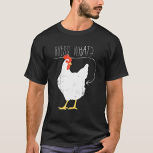 T-shirt Devinez ce que poulets bouton
