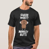 T-shirt Devinez ce singe Butt Monkey's Butts Monkey's Monk (Devant)