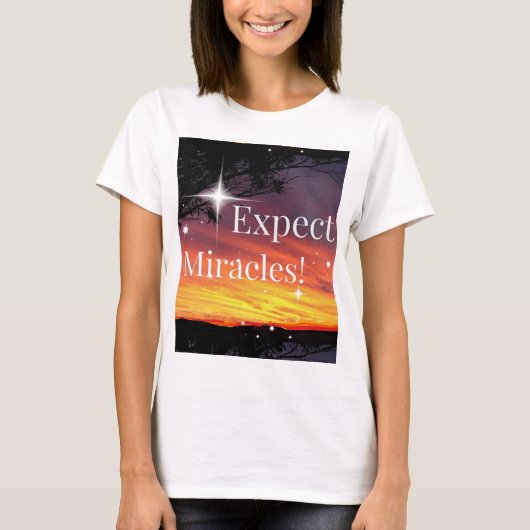 T-shirt Devinez la citation Inspirationnelle Miracles Spar (Devant)
