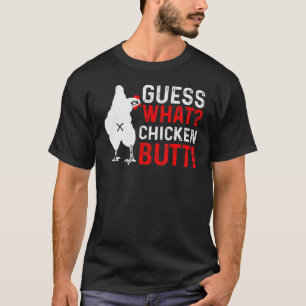 T-shirt Devinez quel animal Cul de poulet Mignons Buffs de