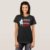T-shirt Devinez quel animal est le derrière de poulet Mign (Devant entier)