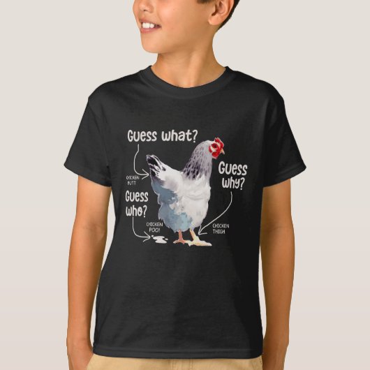 T-shirt Devinez Quel Beurre De Poulet, Amoureux Du Poulet (Devant)