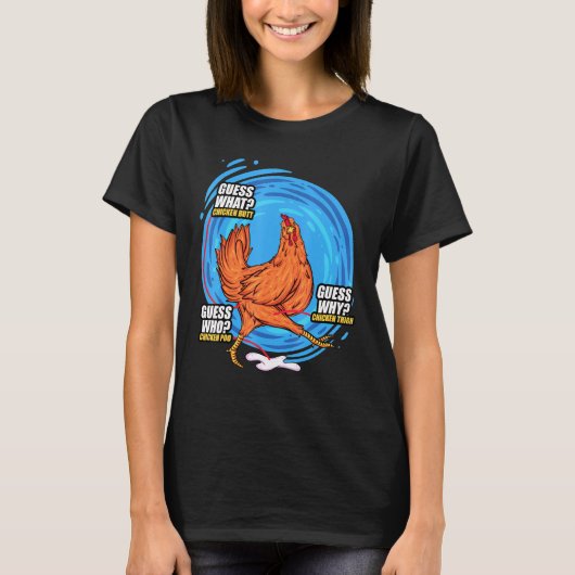 T-shirt Devinez Quel Beurre De Poulet Devinez Qui Poisson (Devant)