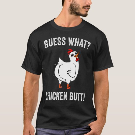 T-shirt Devinez Quel Beurre De Poulet Drôle Poulets (Devant)