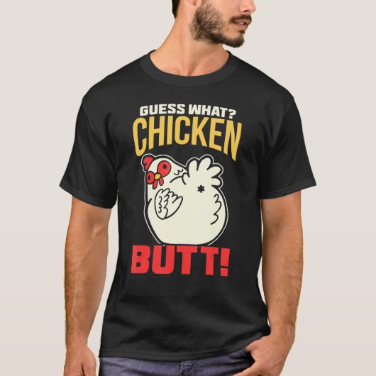 T-shirt Devinez Quel Beurre De Poulet ! Poulet (Devant)