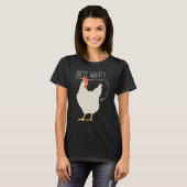 T-shirt Devinez quel bouton de poulet (Devant entier)