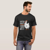 T-shirt Devinez quel bouton de poulet (Devant entier)