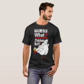 T-shirt Devinez quel bouton de poulet 1 (Devant entier)