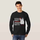 T-shirt Devinez quel bouton de poulet 4 (Devant entier)