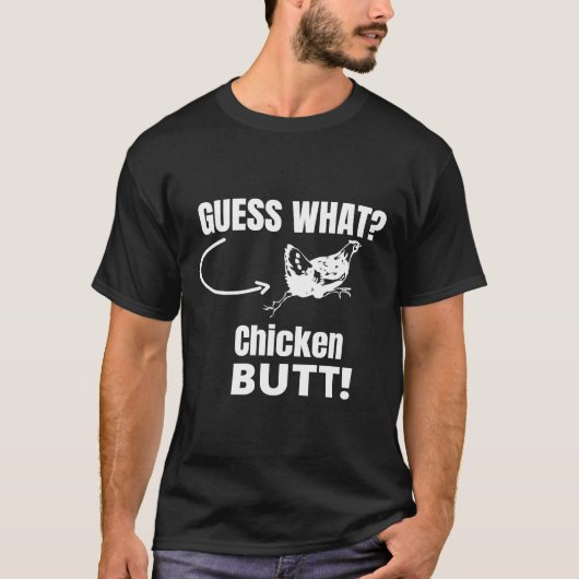 T-shirt Devinez quel bouton de poulet 71 (Devant)