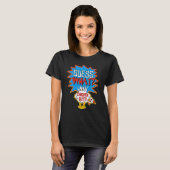 T-shirt Devinez quel Bouton de poulet blanc (Devant entier)