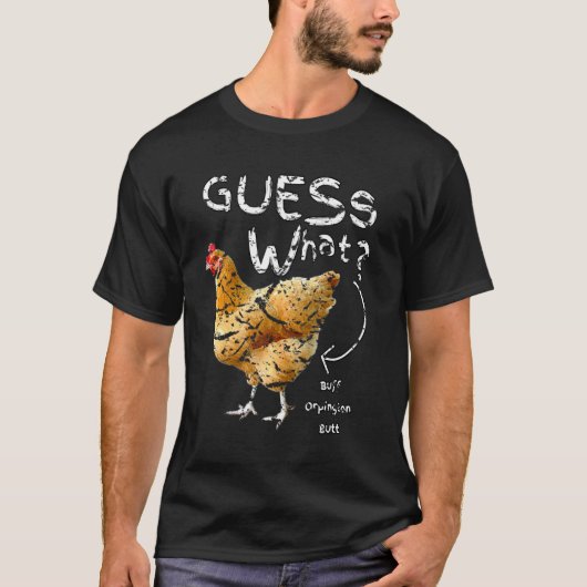 T-shirt Devinez quel Buff Orpington Butt (Devant)