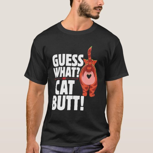T-shirt Devinez Quel Chat Fesses Chat (Devant)