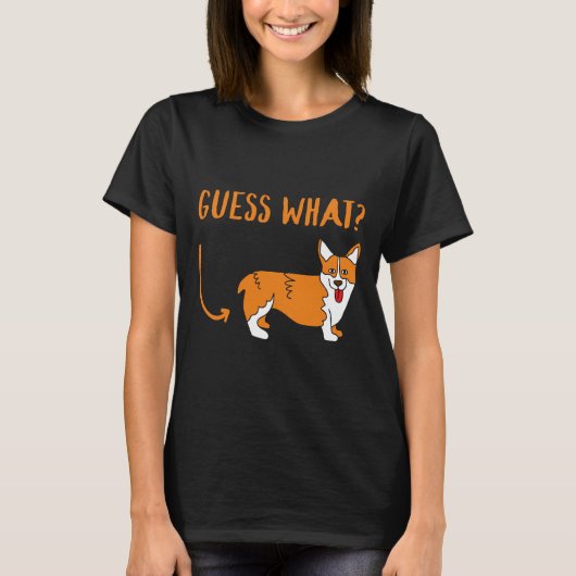 T-shirt Devinez quel Corgi Butt Corgi propriétaire Chien (Devant)