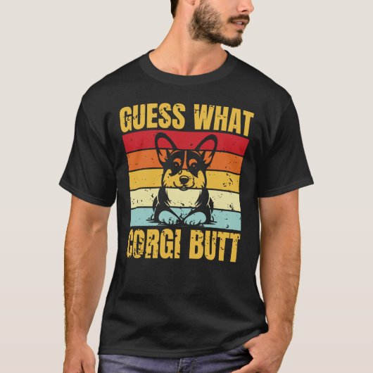 T-shirt devinez quel cul de corgi (Devant)