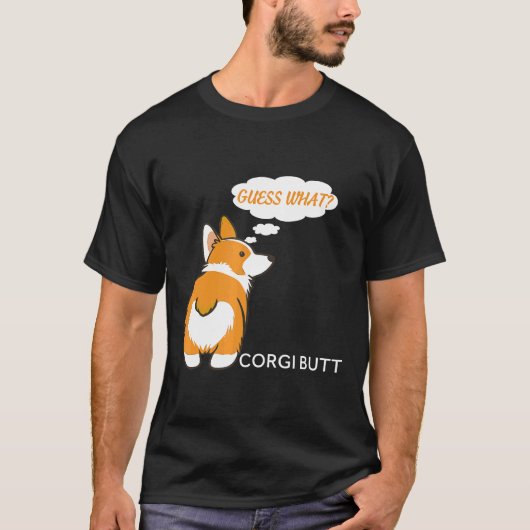 T-shirt Devinez Quel Cul De Corgi Pour Corgi (Devant)