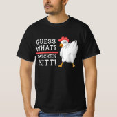 T-shirt devinez quel cul de poulet (Devant)