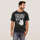 T-shirt Devinez quel éleveur d'animaux d'élevage de poulet (Devant entier)