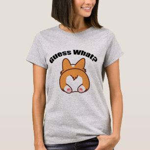 T-shirt Devinez quel Humour Corgi Butt