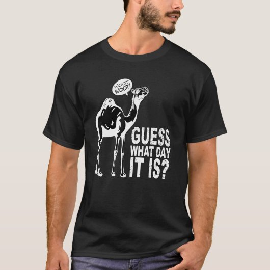 T-shirt Devinez Quel Jour C'Est Hump Day Camel Poids Lifti (Devant)