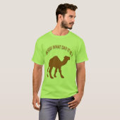 T-shirt Devinez quel jour nous sommes ? Mi-semaine Chameau (Devant entier)