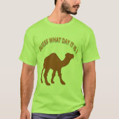 T-shirt Devinez quel jour nous sommes ? Mi-semaine Chameau (Devant)