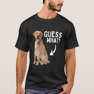T-shirt Devinez Quel Labo Jaune Butt ! Funny Labrador Retr