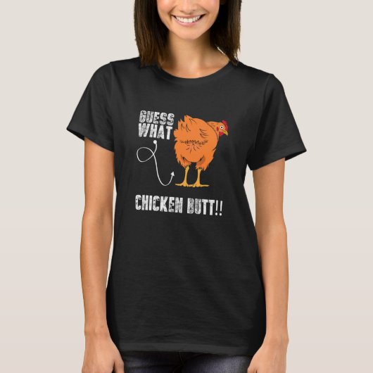 T-shirt Devinez quel mème sarcastique de poulet au beurre (Devant)