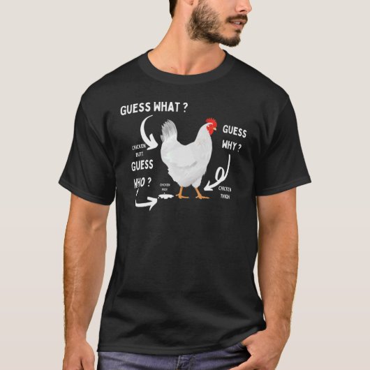 T-shirt Devinez quel poulet au poulet (Devant)