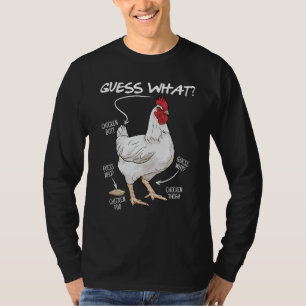 T-shirt Devinez Quel Poulet Mais Drôle Poulet Plaisanterie