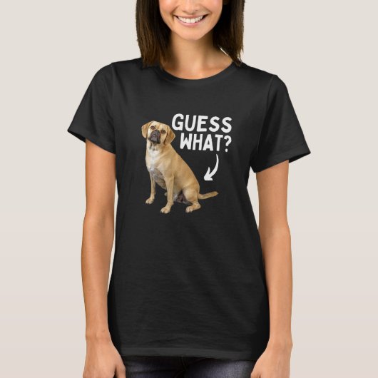 T-shirt Devinez Quel Propriétaire De Chien Hybride Puggle (Devant)