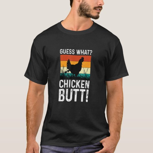 T-shirt Devinez quel vêtement de poule Butt (Devant)
