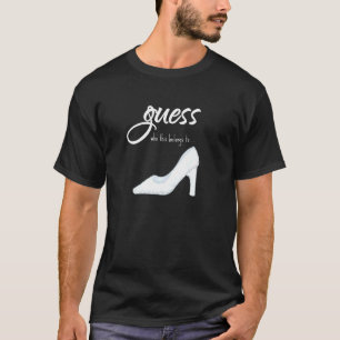 T-shirt Devinez qui appartient Princesse Cendrillon Cendri