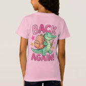T-Shirt Devinez qui est de retour à l'école Alligator (Dos)