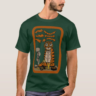 T-shirt Devinez qui est venu pour une pinte le tigre