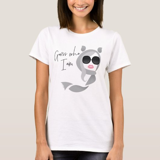 T-shirt Devinez Qui Je Suis - Le Lotus Blanc (Devant)