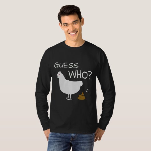 T-shirt Devinez qui poulet au poulet au poulet au poulet (Devant entier)