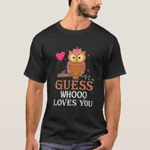 T-shirt Devinez Qui Vous Aime Chouette Vêtements Chouette 