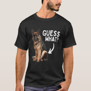 T-shirt Devinez quoi Berger Allemand Fessier! Maman Papa C