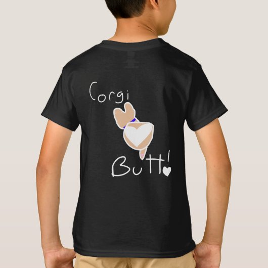T-shirt Devinez Quoi ? Corgi Butt ! (Dos)
