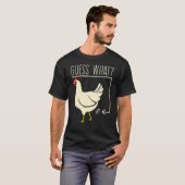 T-shirt Devinez quoi cul de poulet ! Ferme cul de poulet d (Devant entier)